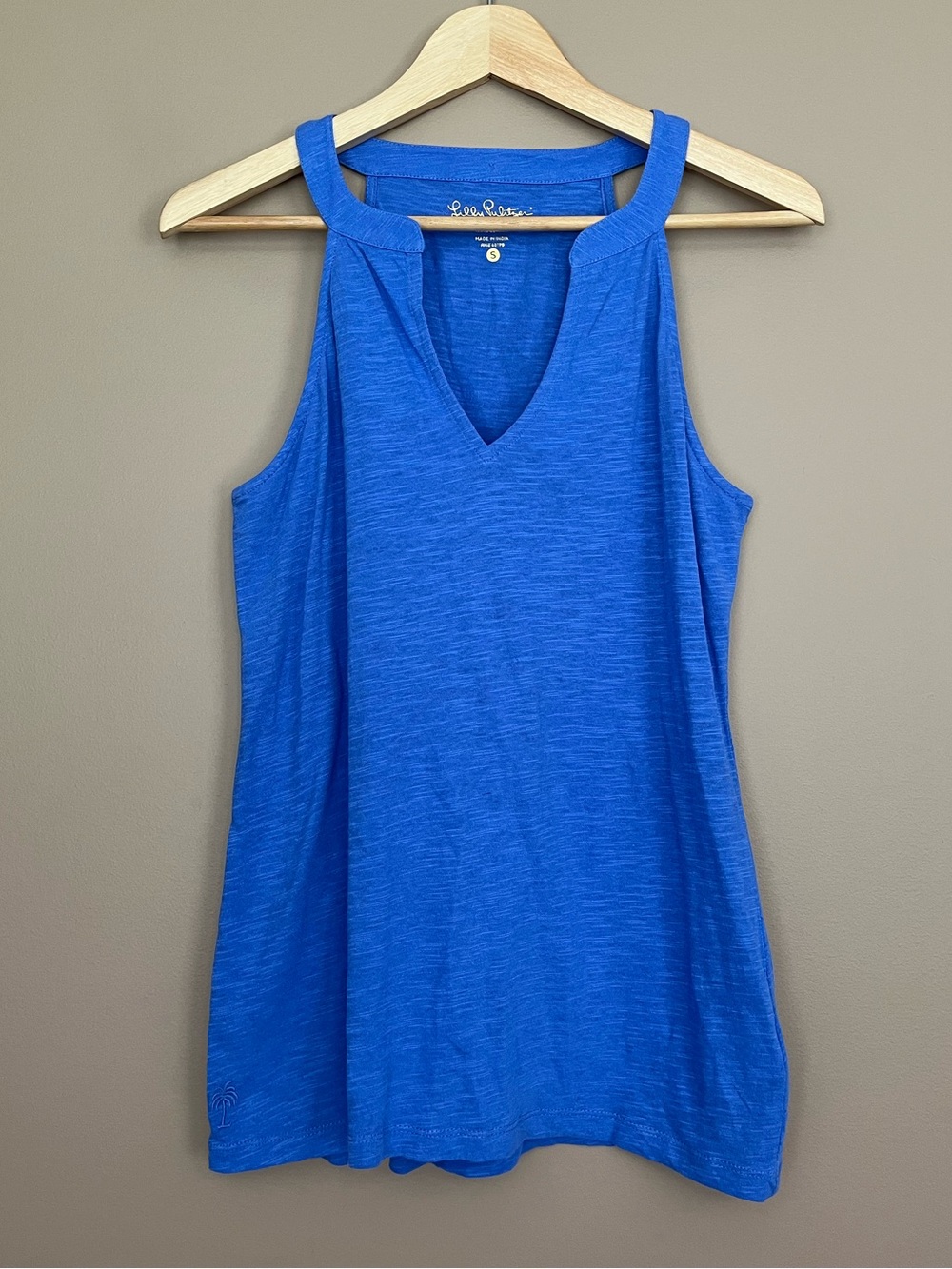 {Lilly Pulitzer} Arya Cotton Tank in Bay Blue - Womens Small